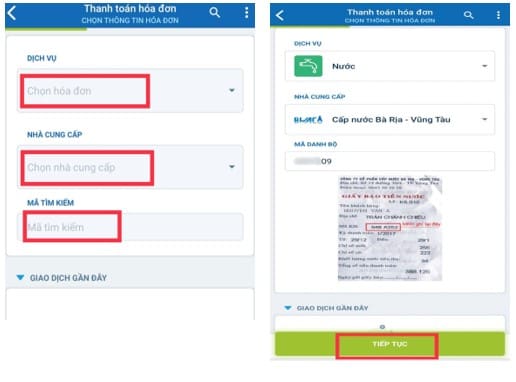 Hình thức thanh toán – CÔNG TY CỔ PHẦN CẤP NƯỚC BÀ RỊA – VŨNG TÀU